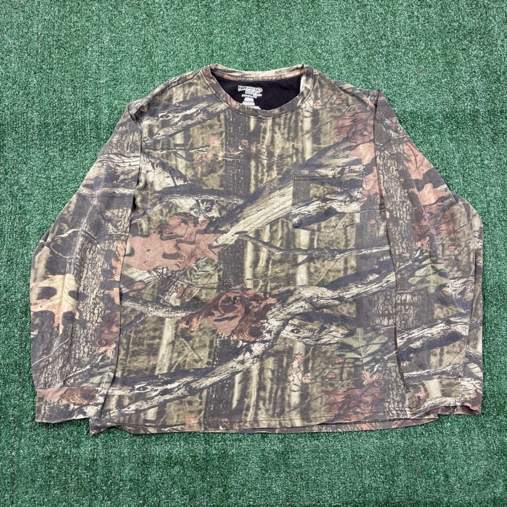 Y2K Break Up Infinity Mossy Oak Camo Long Sleeve T-shirt
